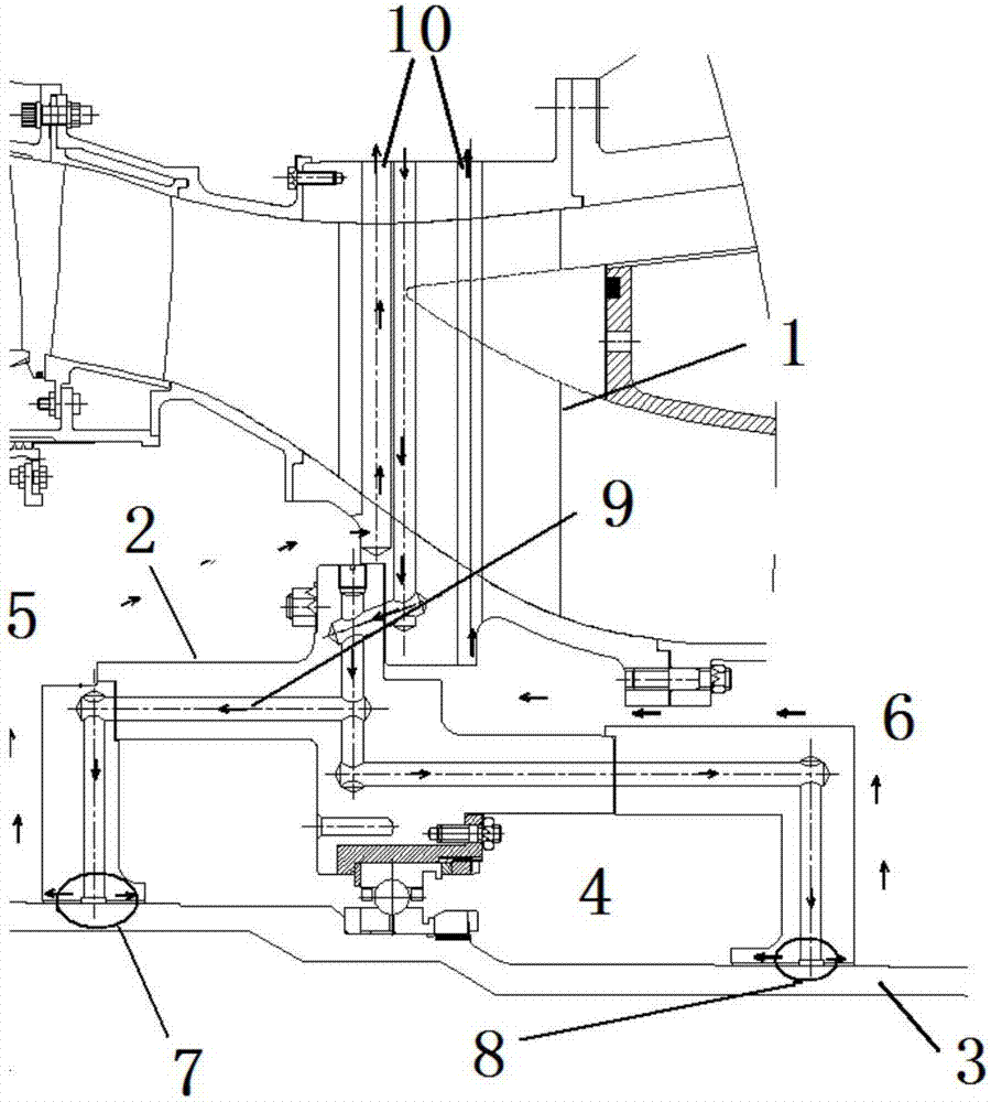 Bearing cavity sealing system for aero-engine high pressure ratio fan test piece