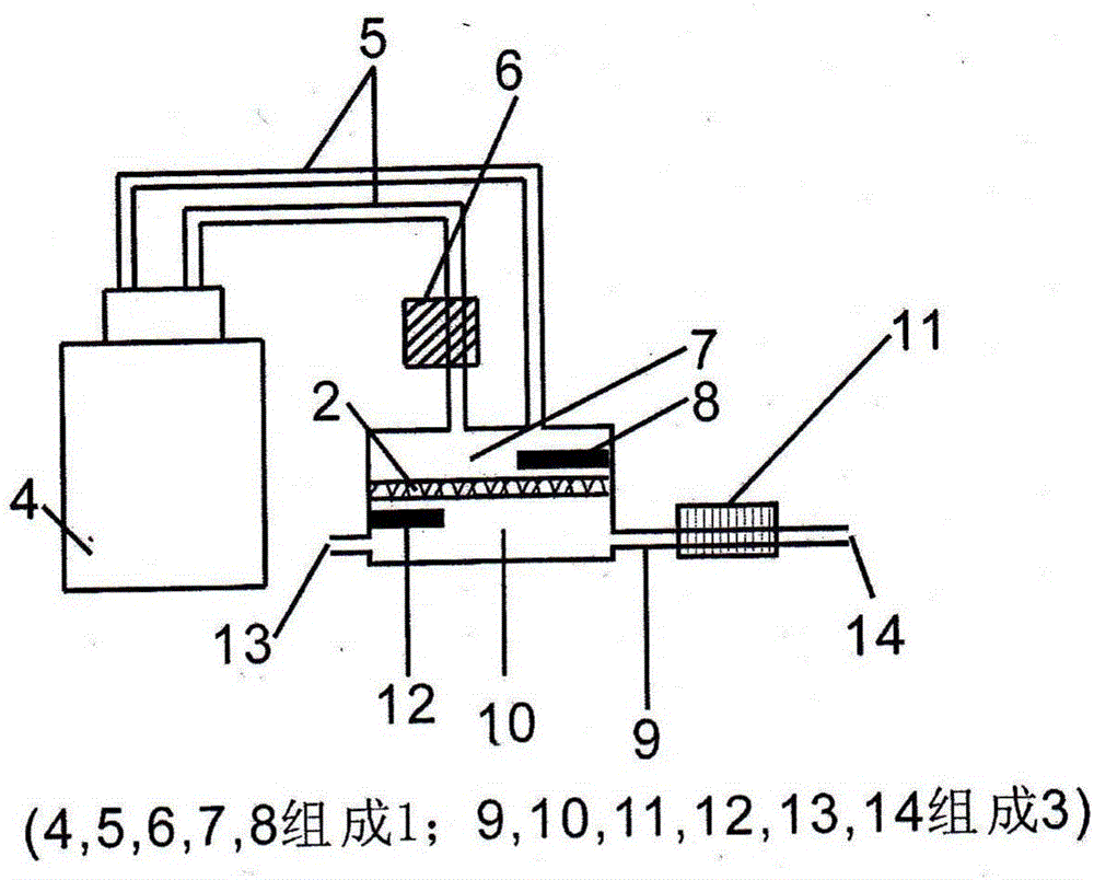 Leacheate generation device used in ion chromatography system