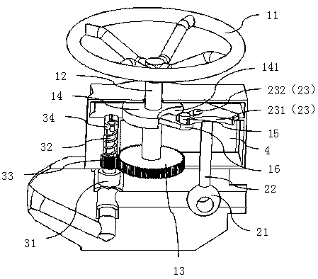 High pressure valve opening and closing device and high pressure valve