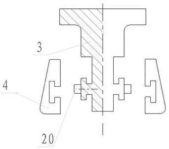 Assembled wedge forming mold for acute-angle U-shaped stamping part