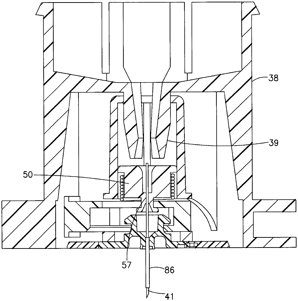 Subcutaneous infusion needle stick prevention device using needle hub retraction