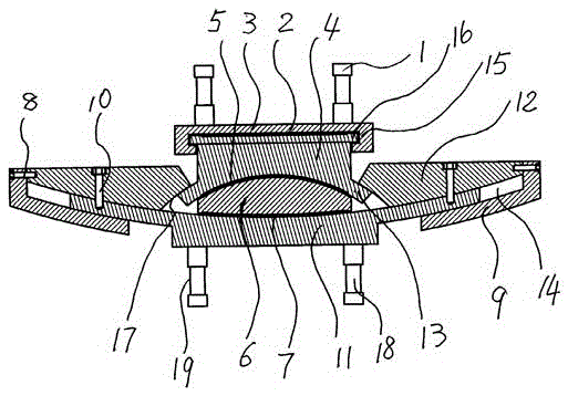 A tension-compression anti-drop beam shock-absorbing support