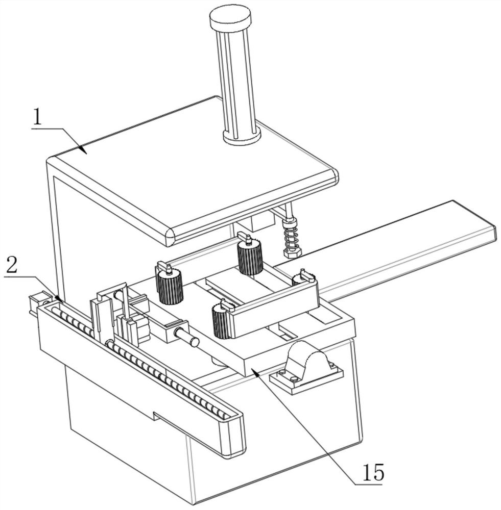 Forging device for casting forming and using method thereof