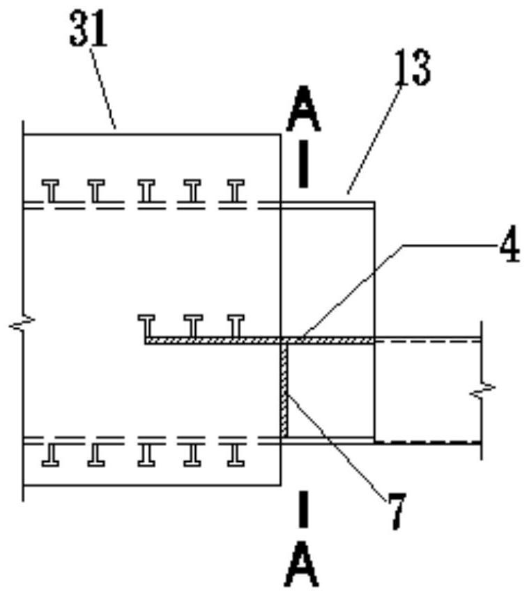 A connection node between truss body and concrete structure, truss and method