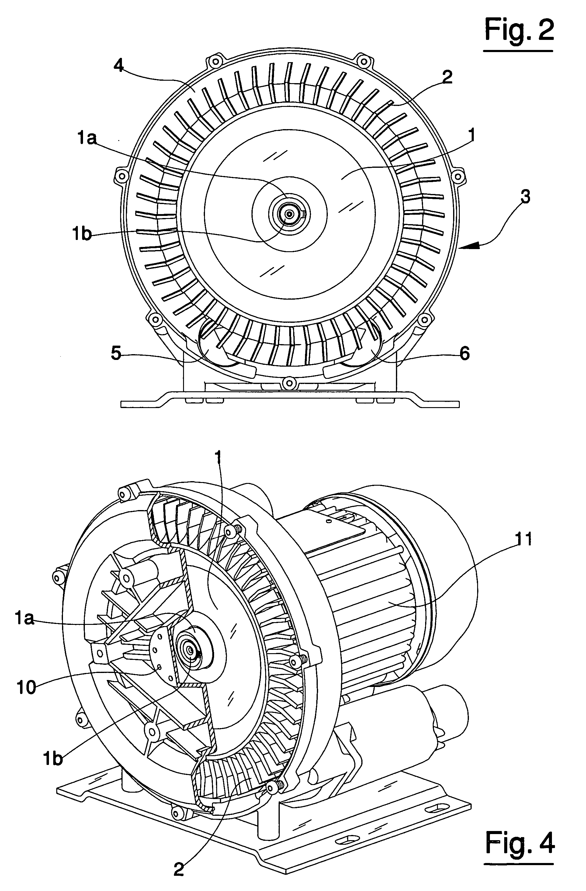 Rotary vacuum blower