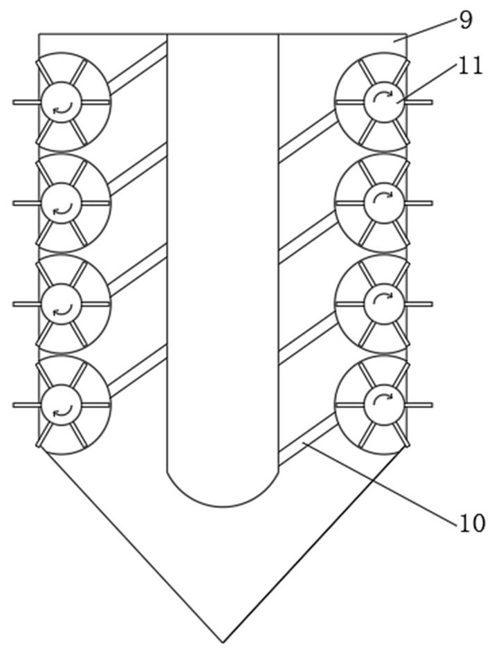 A plow-like biomass gasification furnace