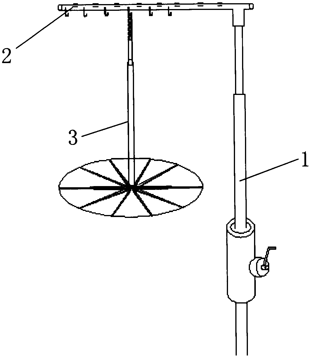 Folding-fan-type peritoneoscope gasless device