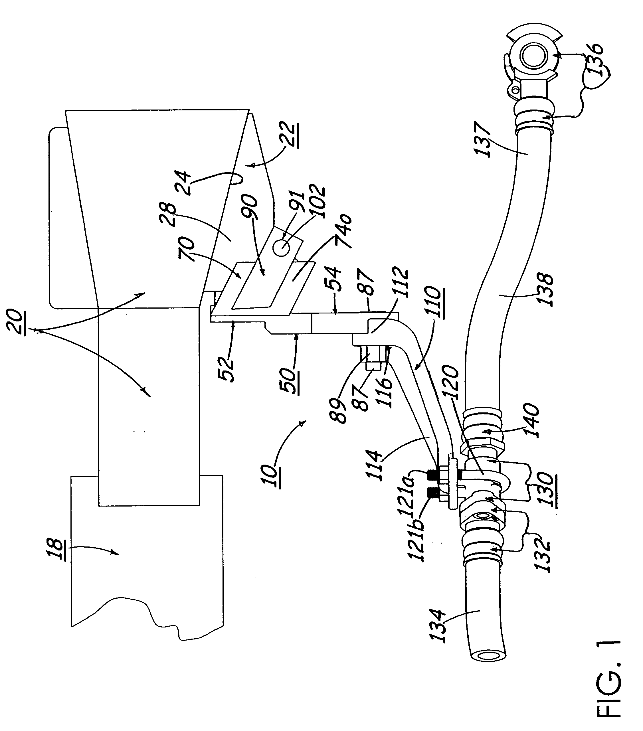 Trainline support bracket