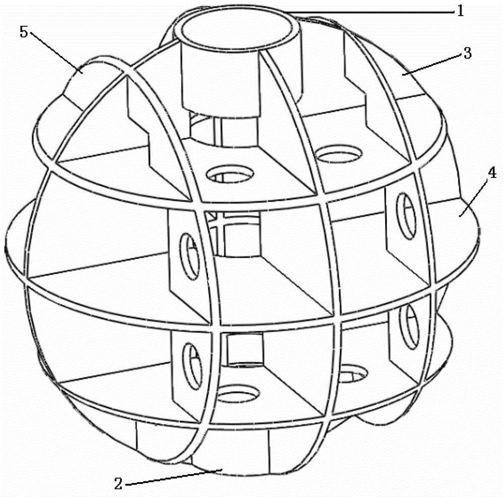 Nonmetal separating explosion suppression ball