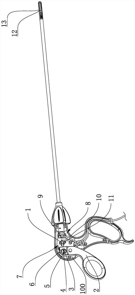 Electrocoagulation forceps with double-electrode wire connection