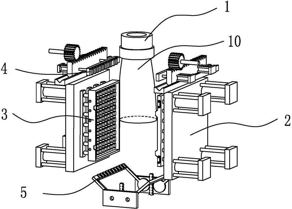 Desktop plate blow-molding apparatus