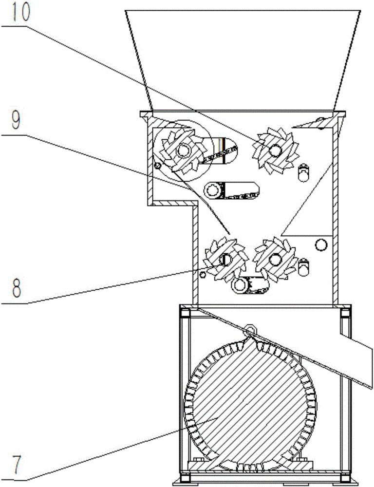 Livestock and poultry bone grinding-tooth-type crushing apparatus and method