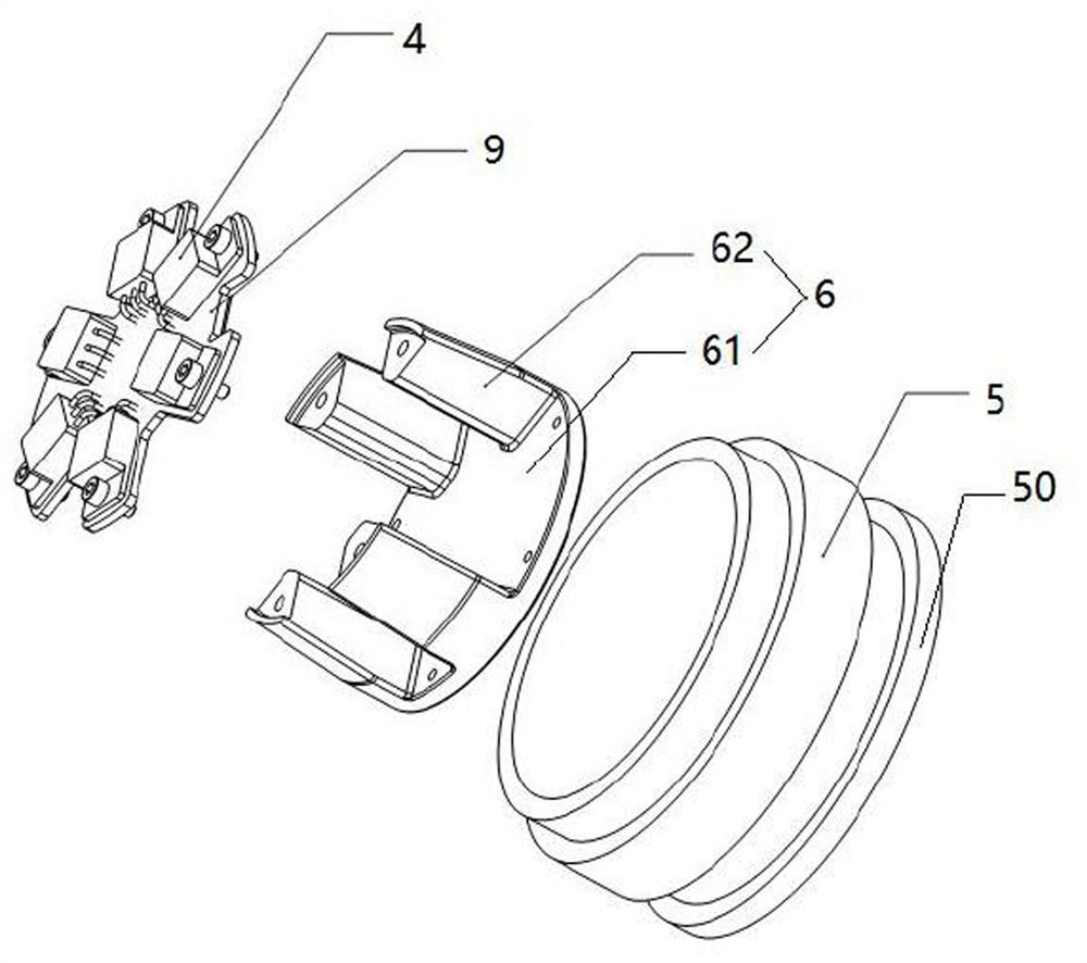 An insulation and heat conduction device applied to high-voltage optical communication equipment