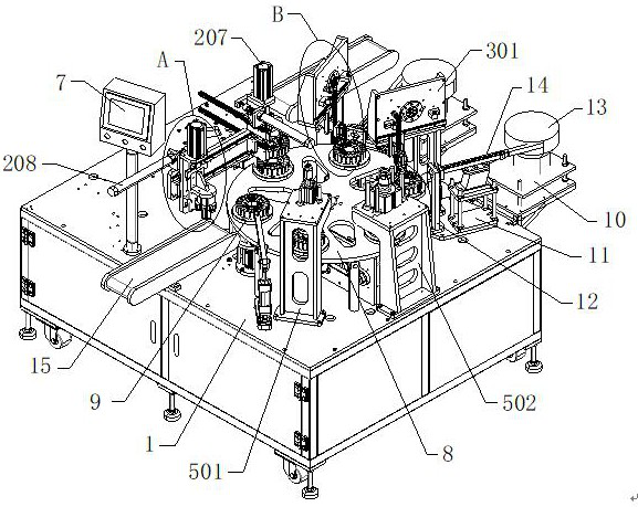 A plug-in machine for motor rotor terminals