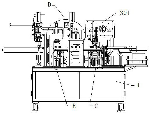 A plug-in machine for motor rotor terminals