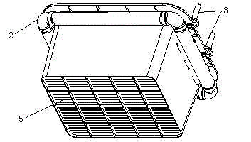 Suspended-type combined ecological filter bed