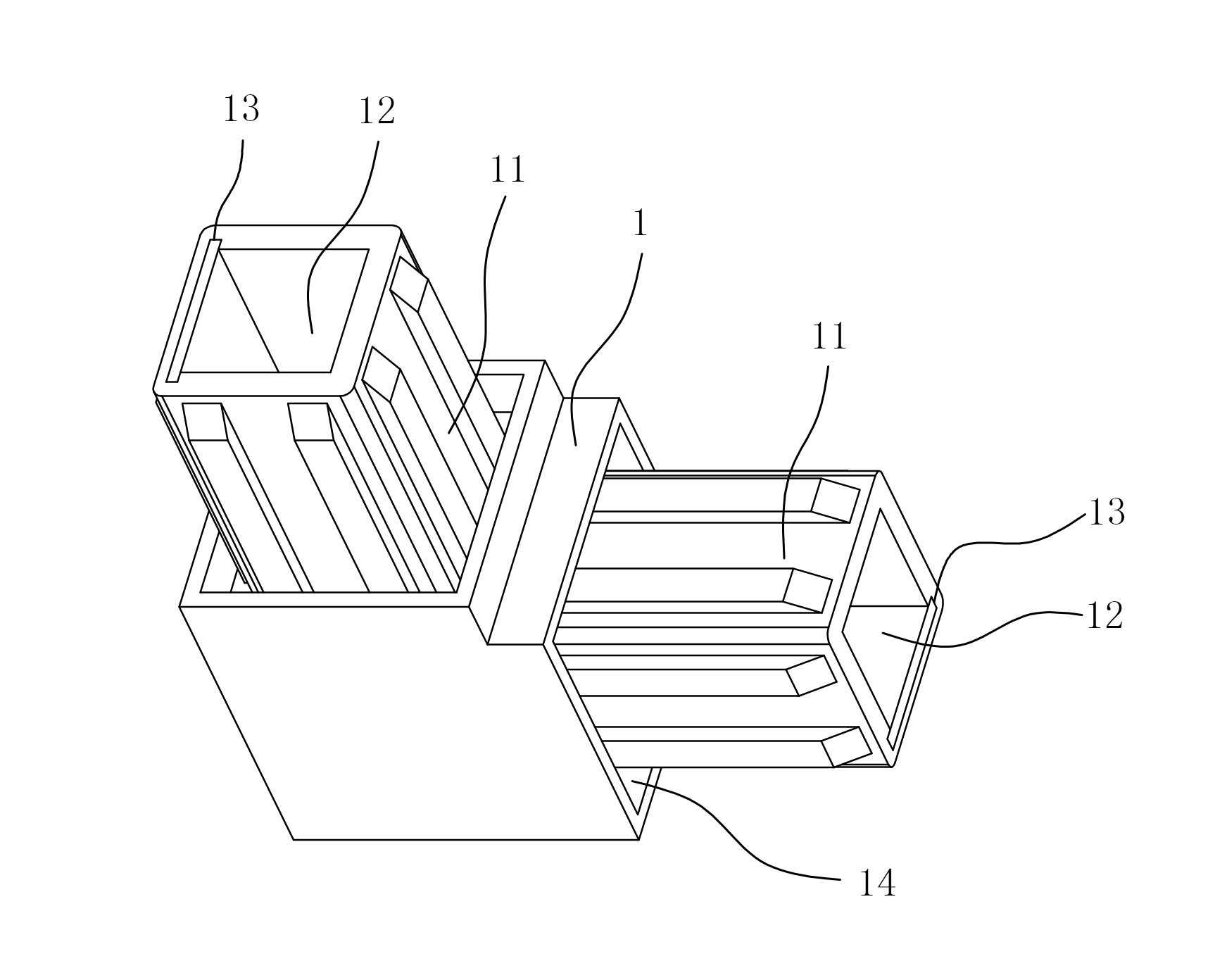 Two-way joint of protective net