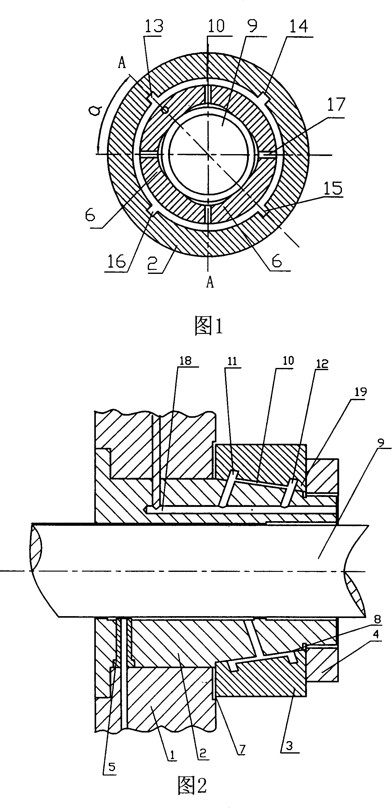 Exterior-clearance throttle cavity internal-hole type scavenging hydrostatic bearing