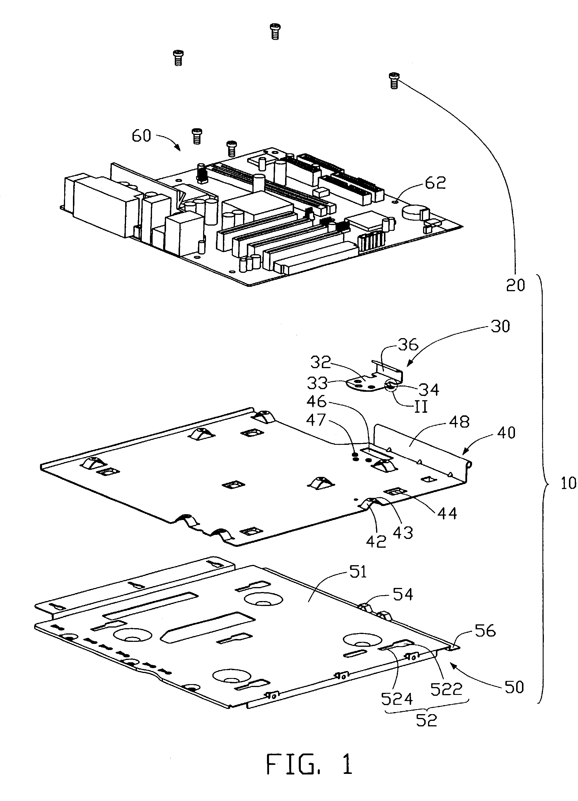 Mounting apparatus for circuit board