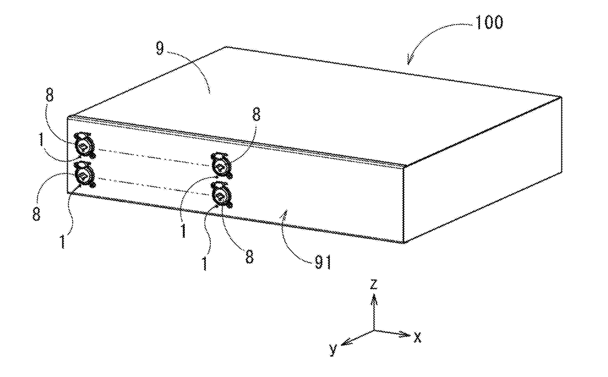 Display device, electronic apparatus, and light guide unit