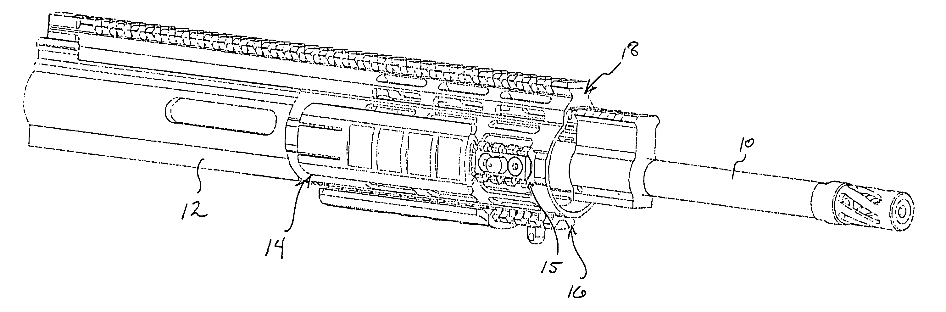 Hand guard assembly for firearms