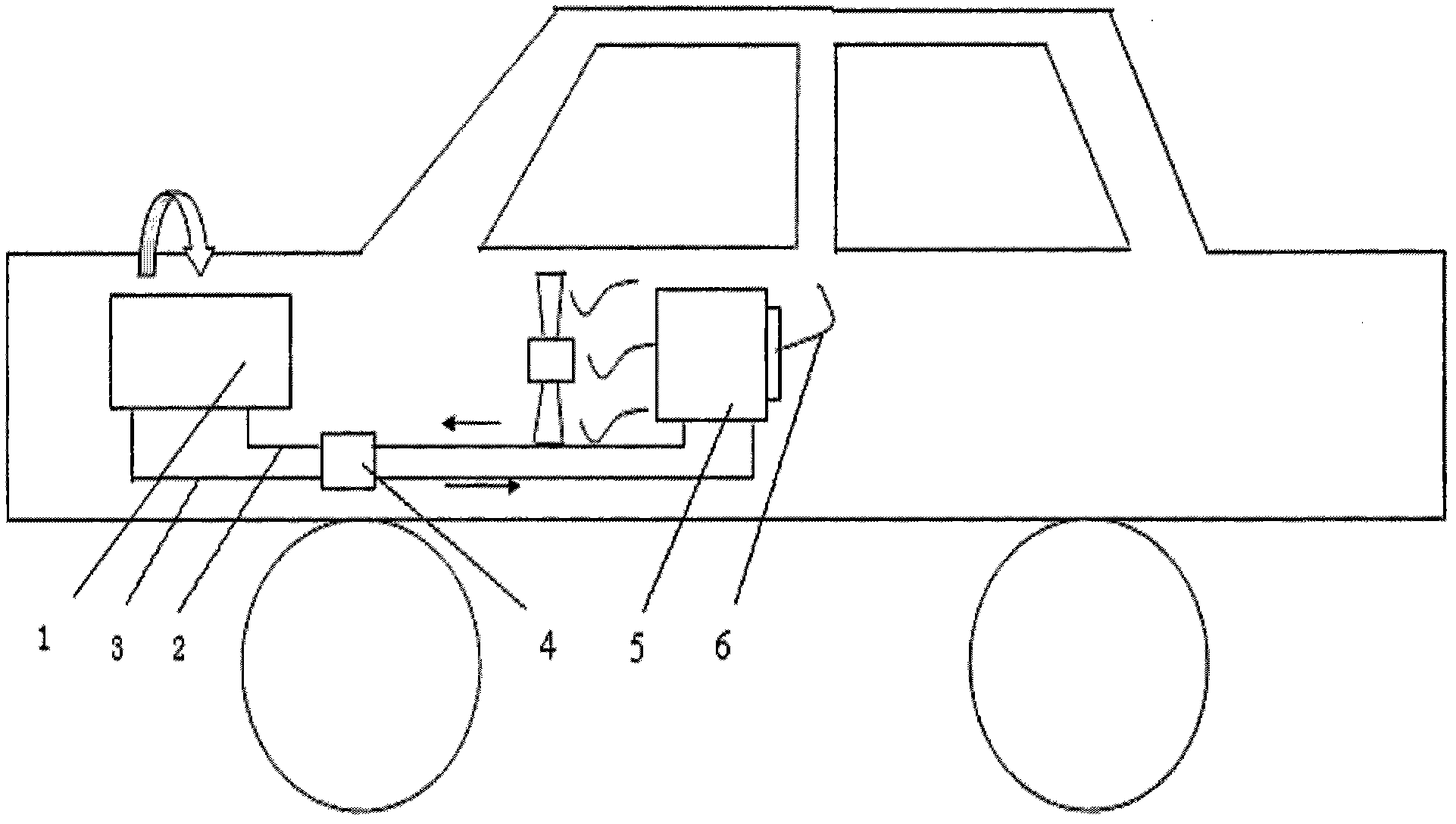 Heating device of electric automobile