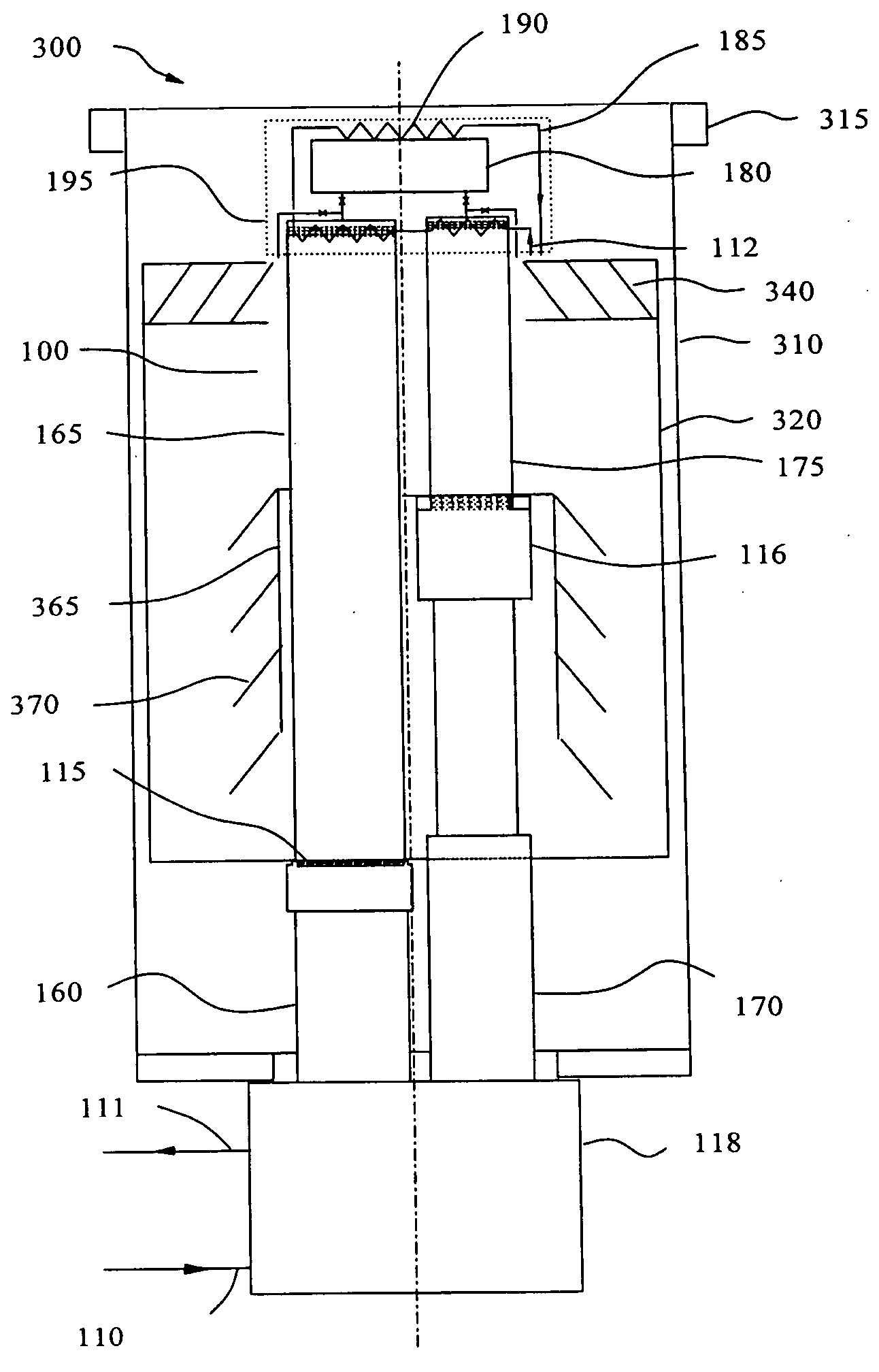 Cryopump with two-stage pulse tube refrigerator