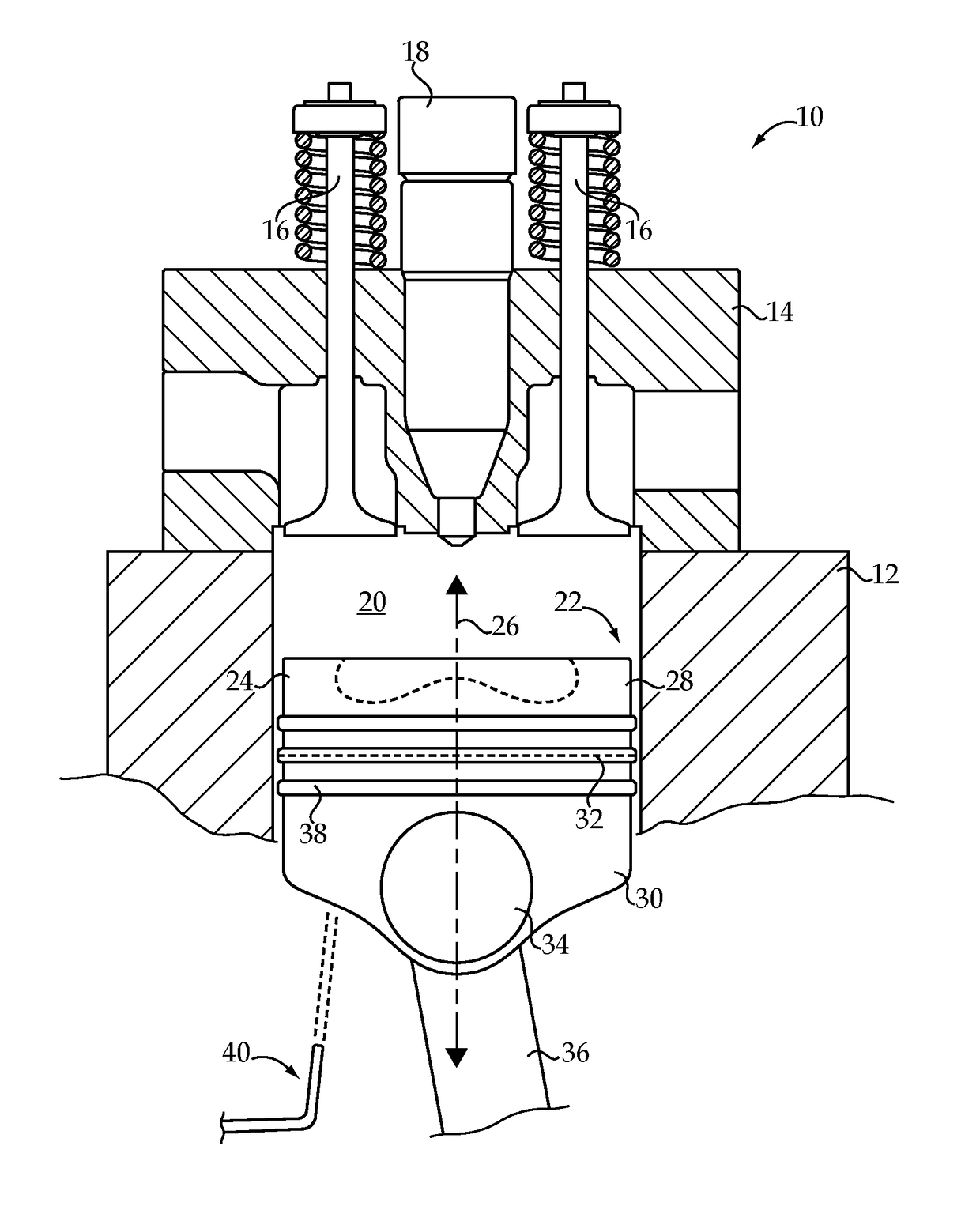 Piston for internal combustion engine having high temperature-capable crown piece