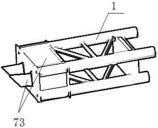 High-stability combined latticed column and processing technology thereof