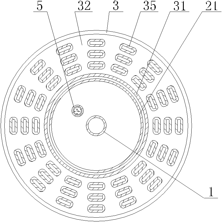 Transverse baffle and flat pipe type self-preheating burner