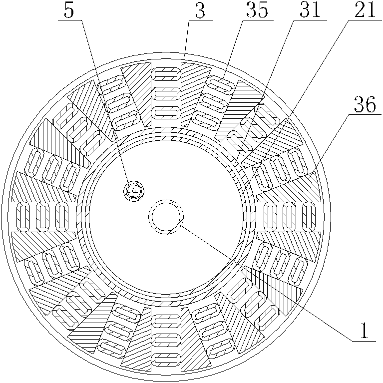 Transverse baffle and flat pipe type self-preheating burner