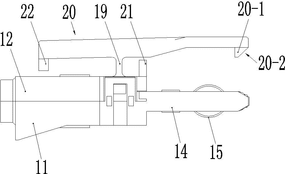 Electric connector capable of pressing cable and assembly of electric connector