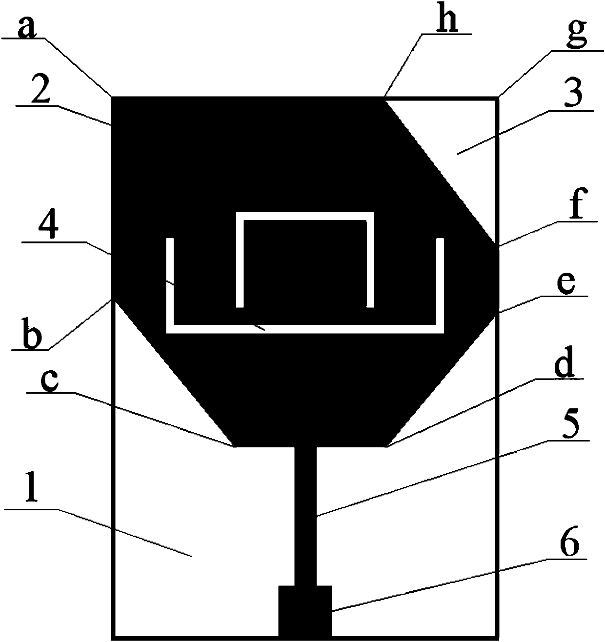 Small-sized double-trapped-wave ultra-wideband antenna