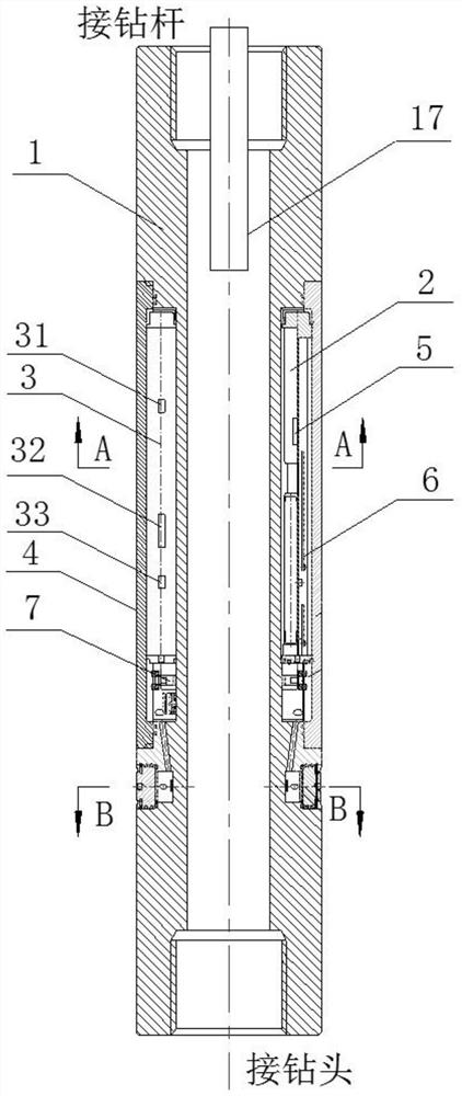 Automatic monitoring device for geological core drilling parameter hole bottom