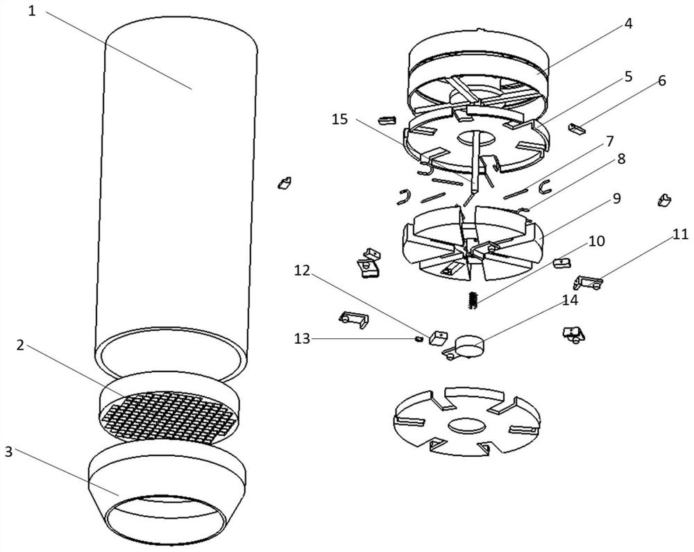 Air supply device based on centrifugal cut-off