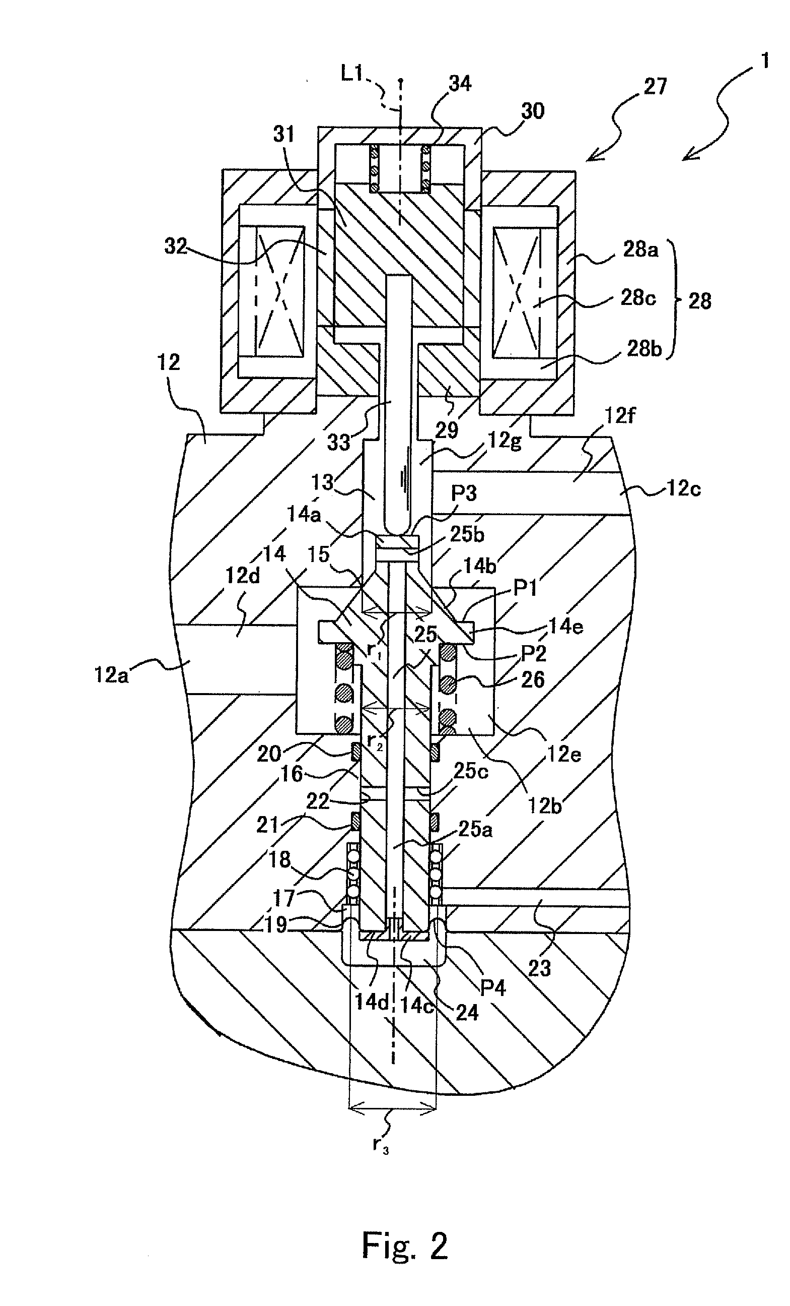 Gas pressure regulating valve