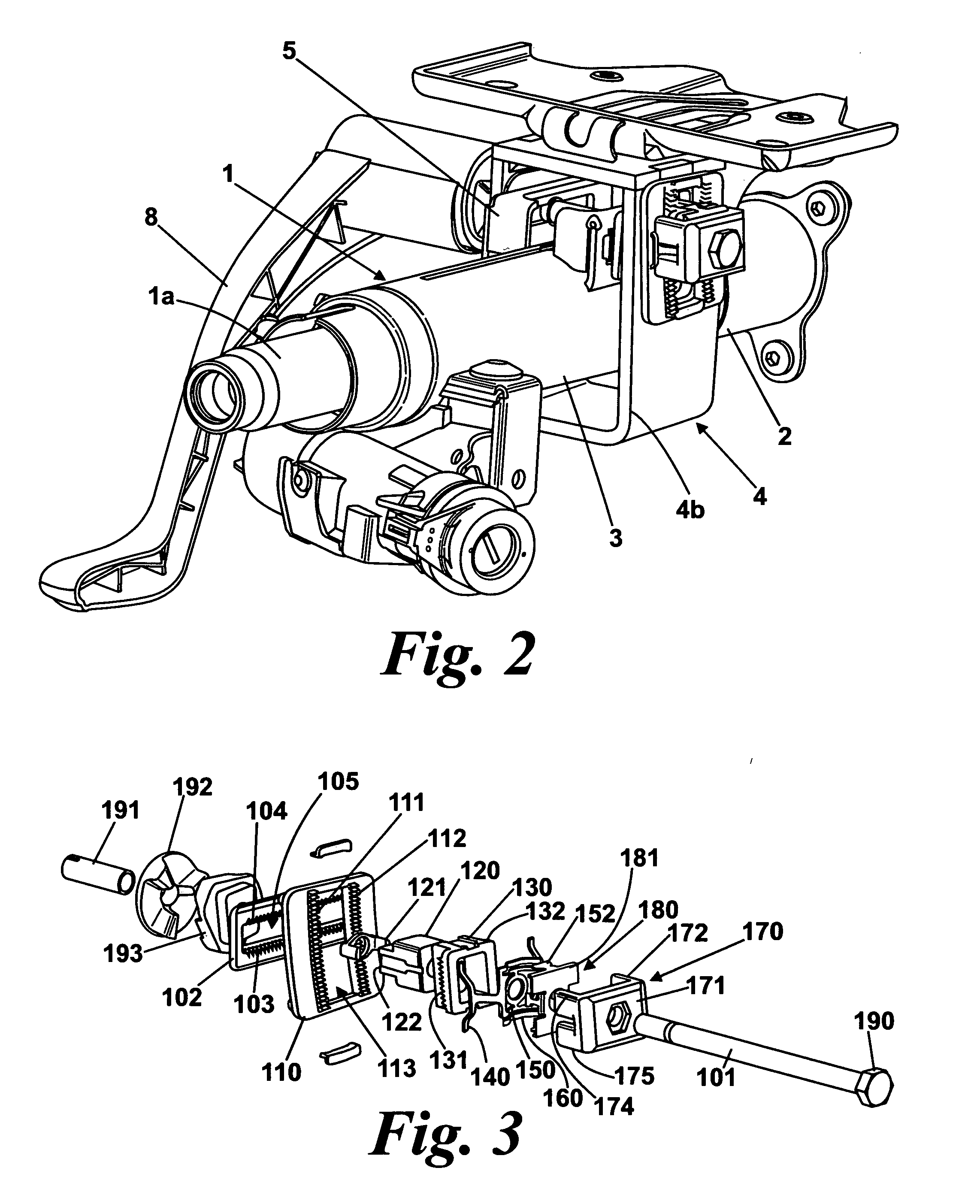 Clamp assembly for a steering column assembly