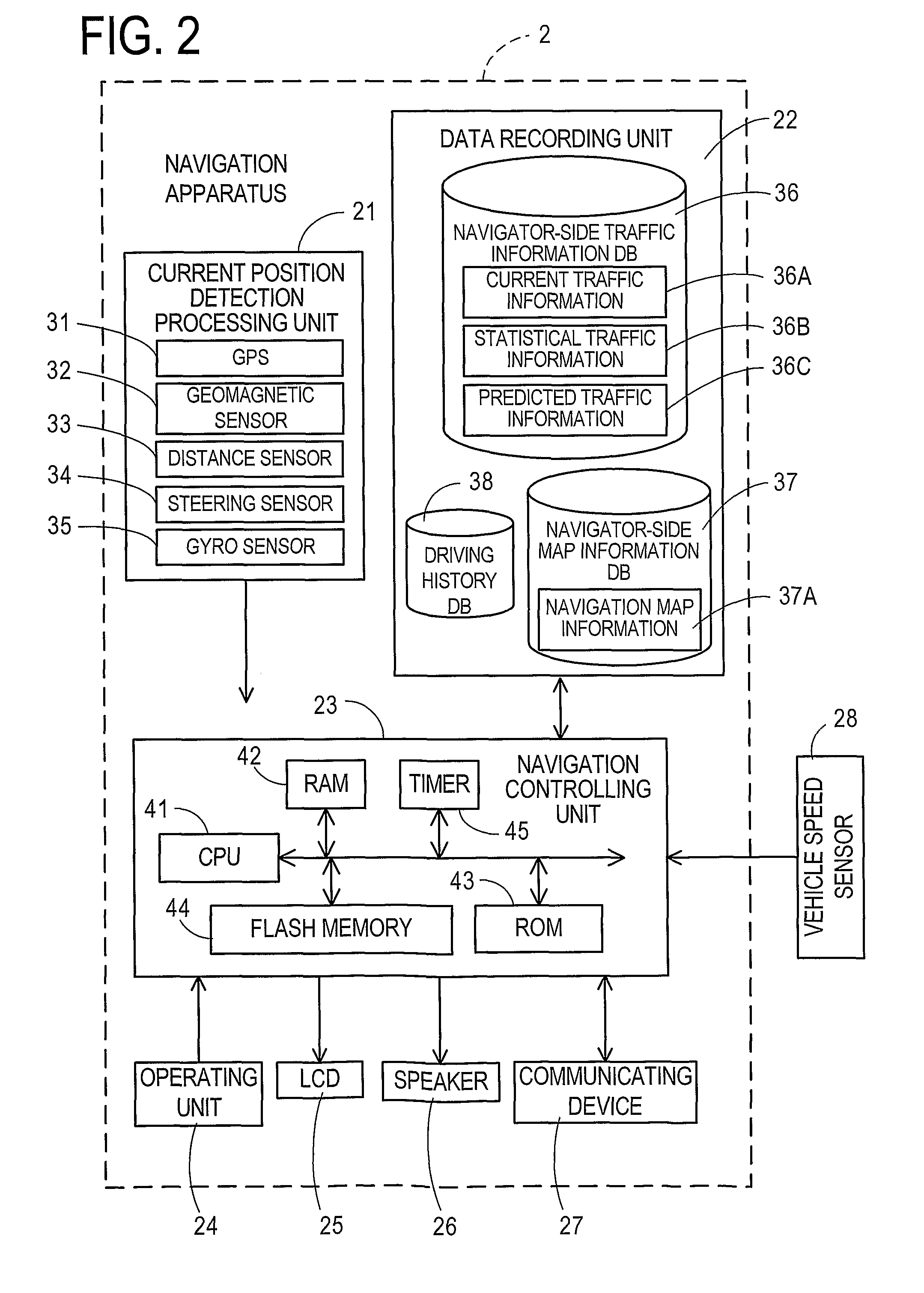 Traffic information distributing apparatus