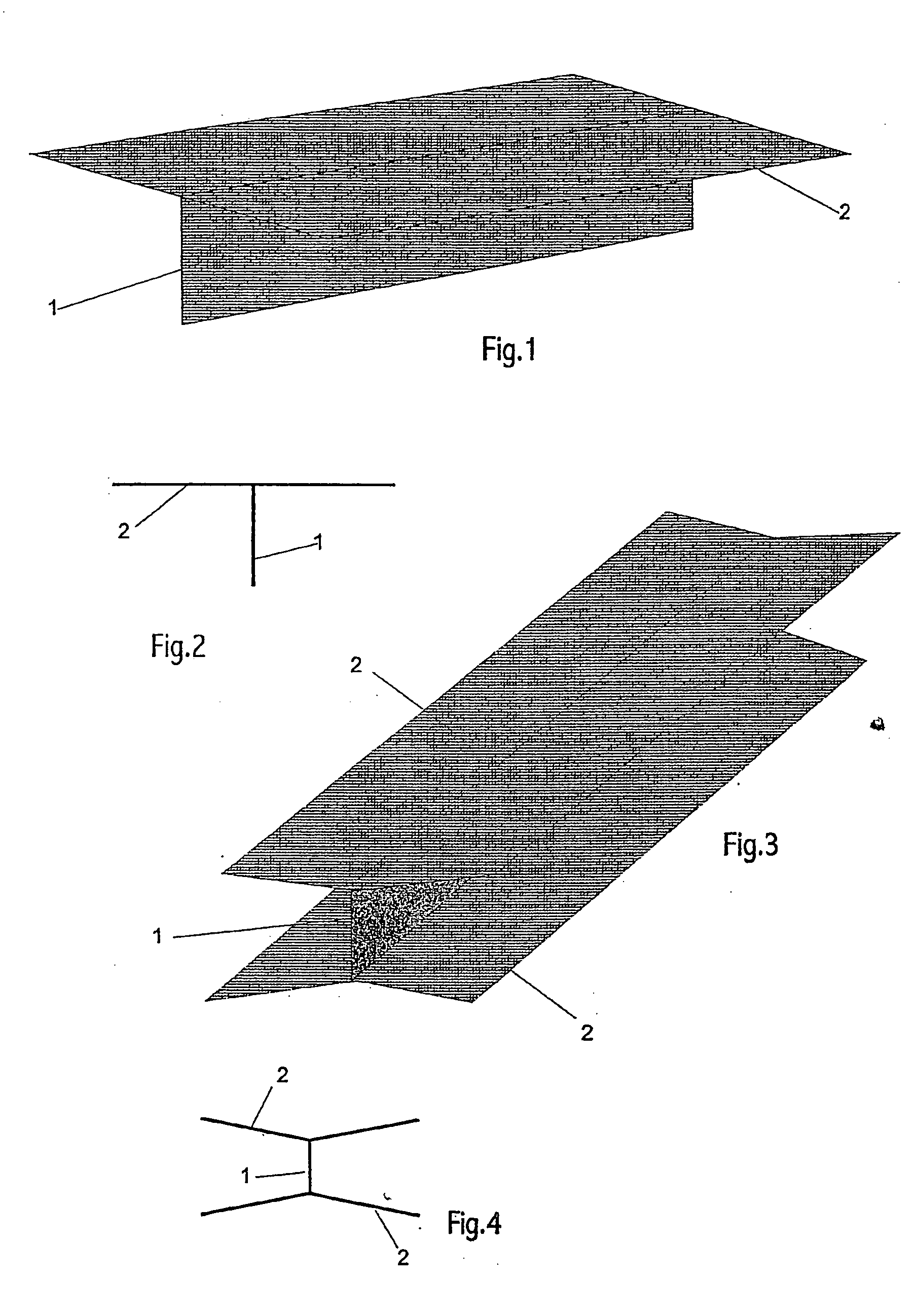 Wall prosthesis that can be implanted in the center of a wound to reinforce abdominal wall closure