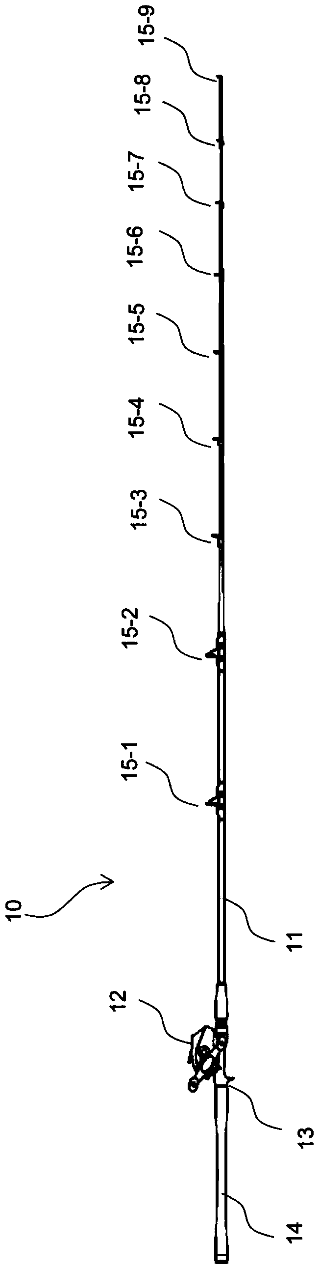 Mounting structure and method of parts for fishing rod, fishing rod having same mounting structure