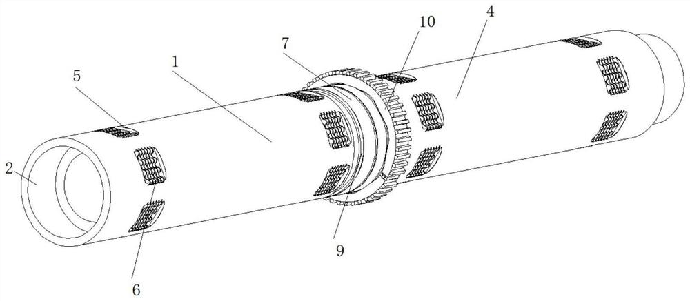 Drill rod structure of raise boring machine for hydroelectric system