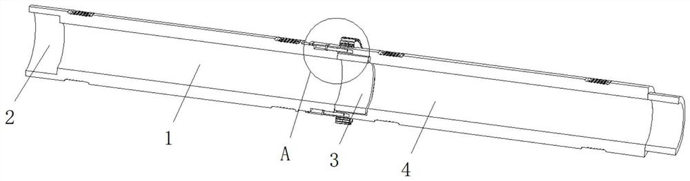 Drill rod structure of raise boring machine for hydroelectric system