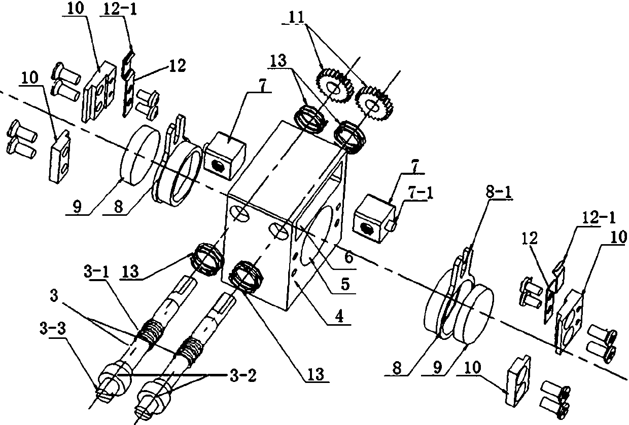 Quasi-orthogonal optical wedge adjustment mechanism