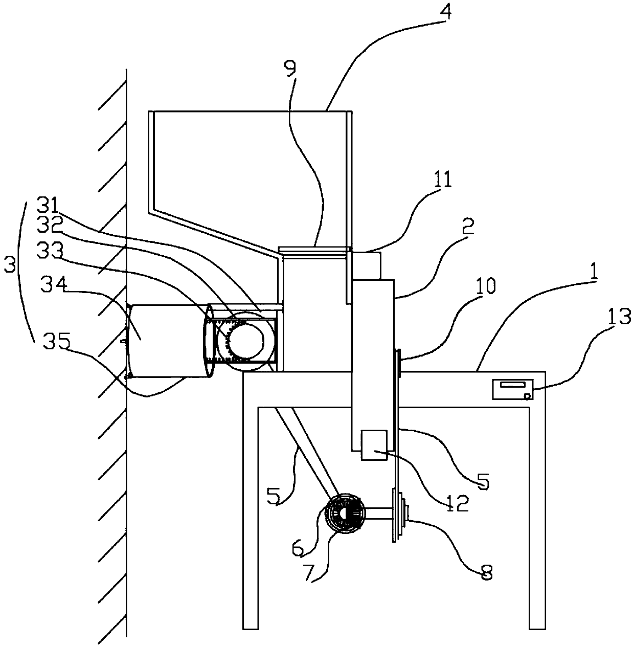 Traditional Chinese medicine material slicing device capable of automatically controlling slice thickness