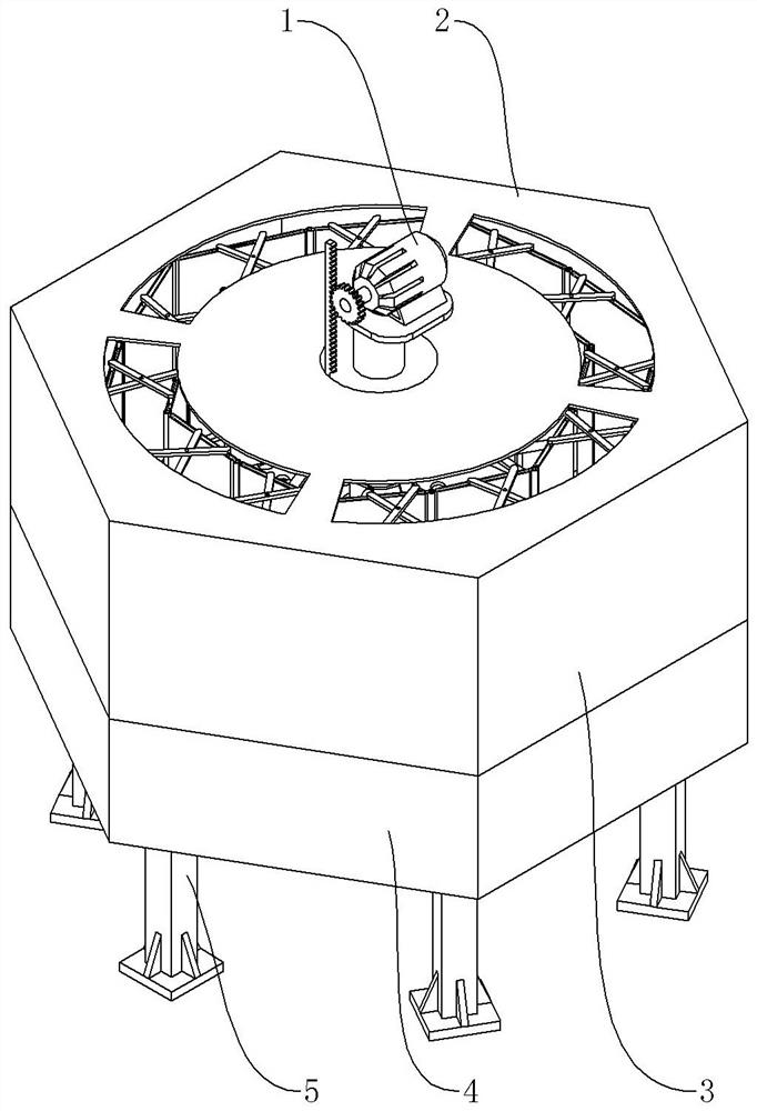 Polygonal hydraulic crushing device