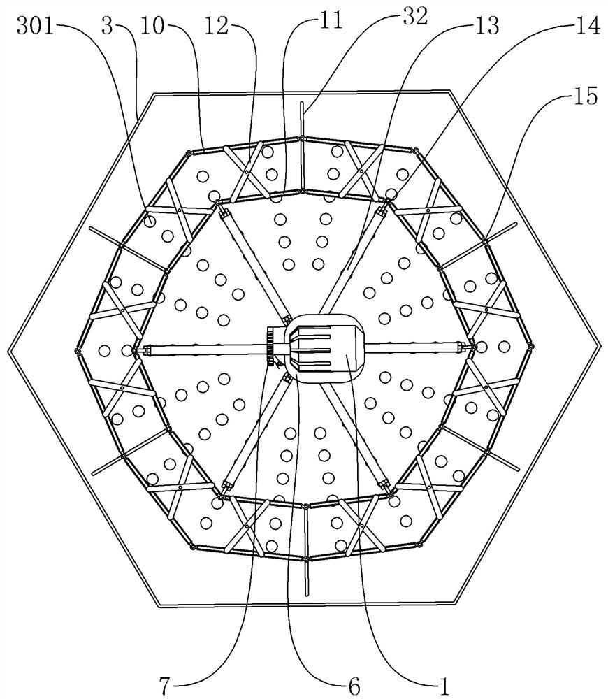 Polygonal hydraulic crushing device