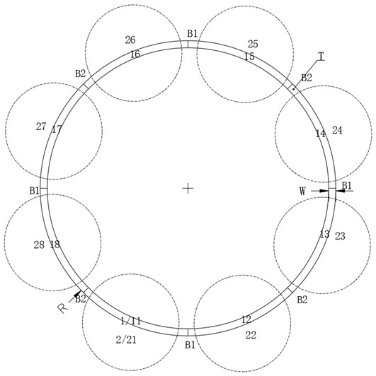 Forming process of ultra-large marine flange