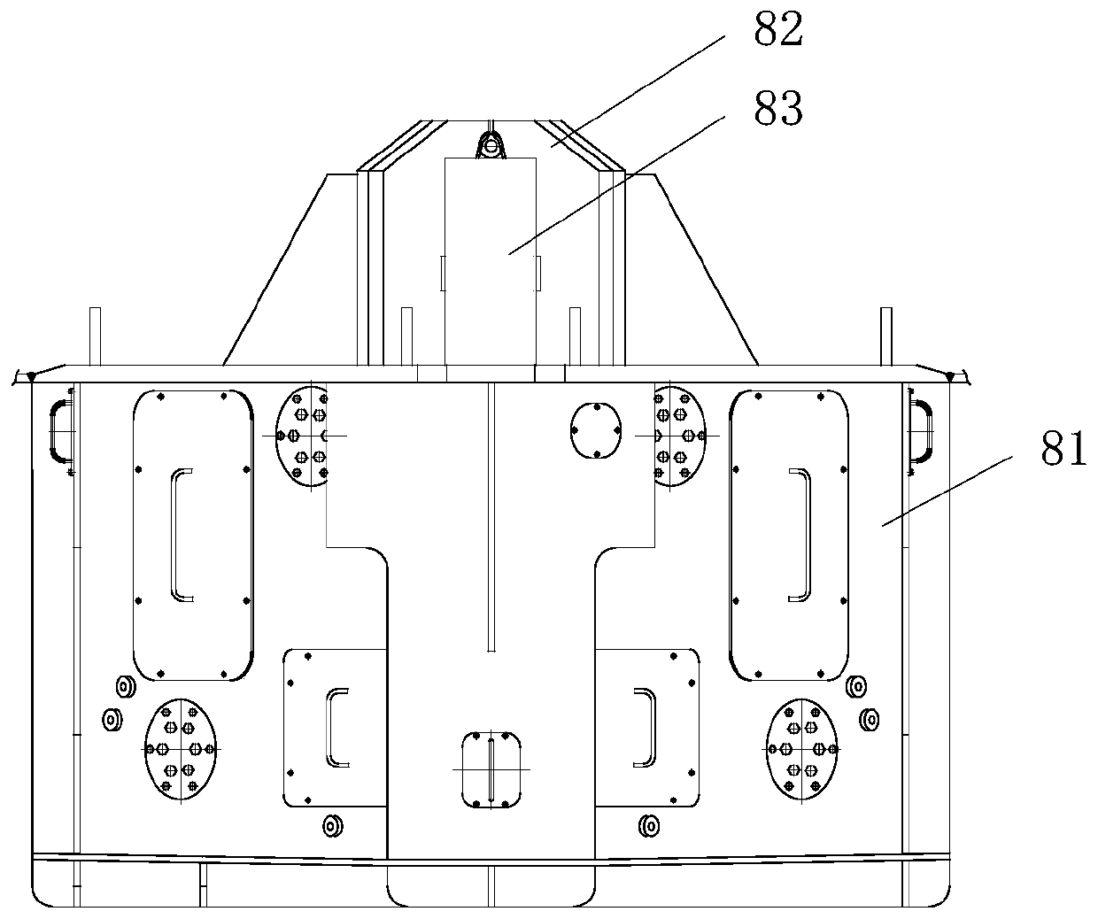 Loading test device for shark pincers