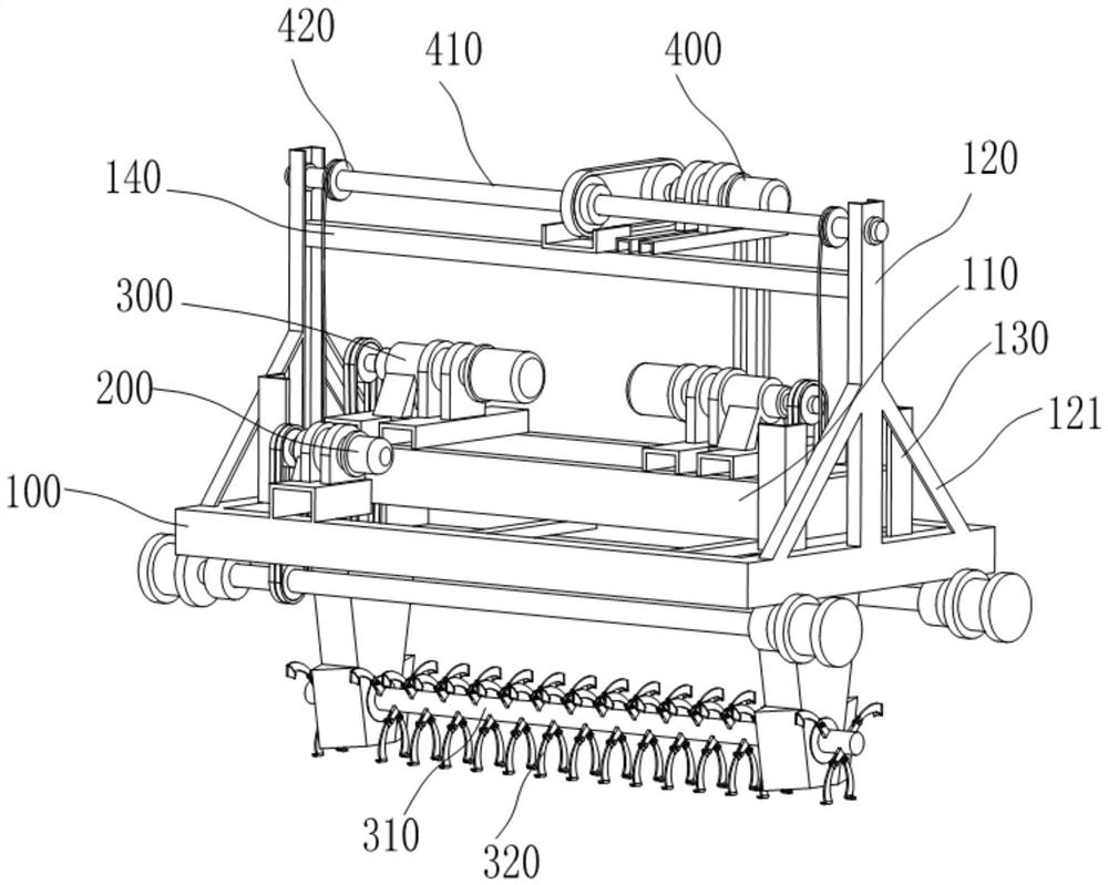 Depth-adjustable livestock and poultry manure turner