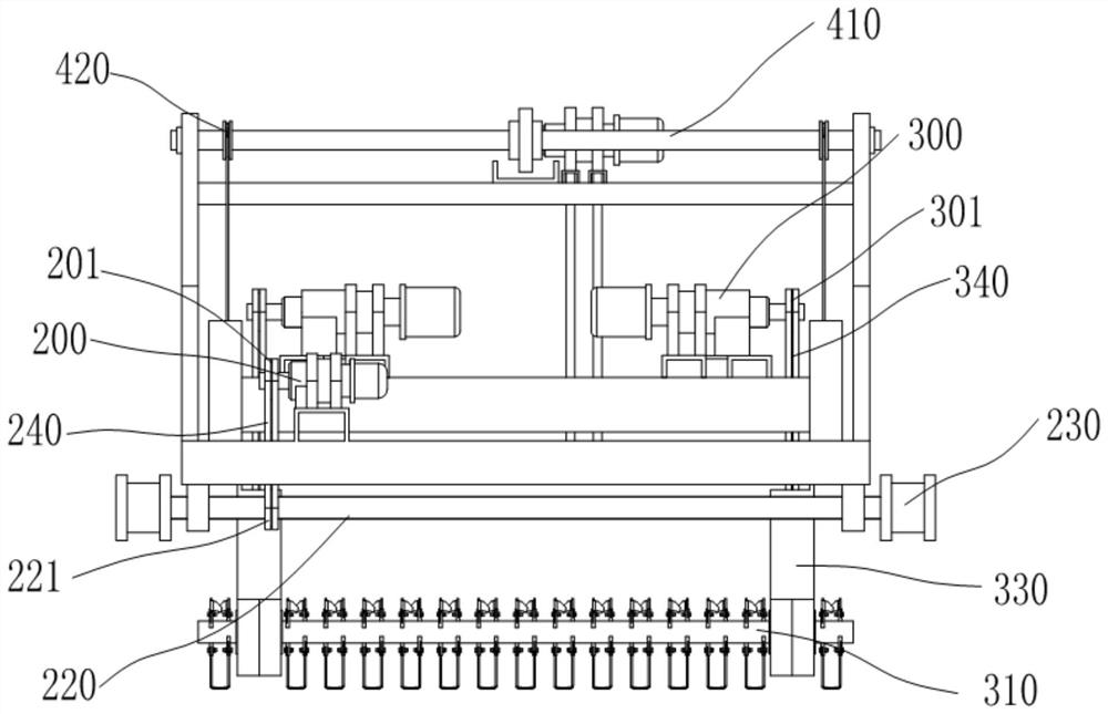 Depth-adjustable livestock and poultry manure turner